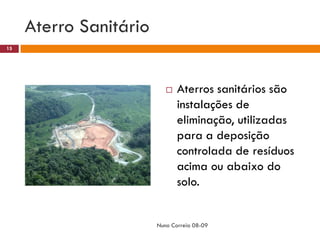 Ppt 2   ResíDuos    Aterro SanitáRio