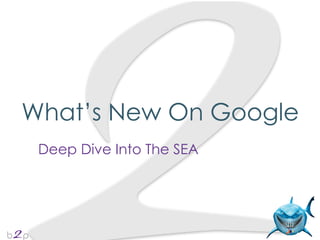What’s New On Google
Deep Dive Into The SEA

 