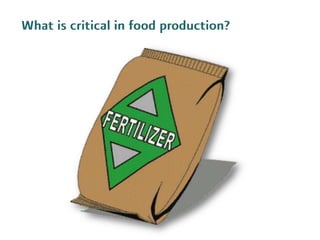 What is critical in food production?
 