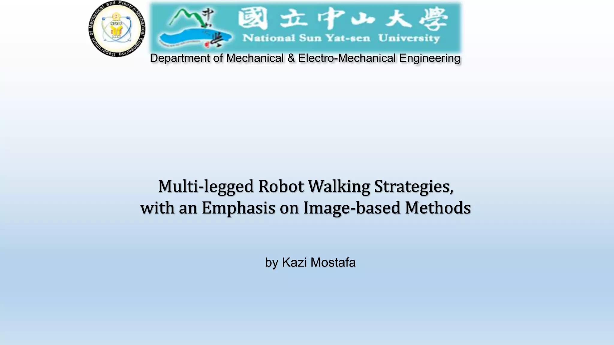 Department of Mechanical & Electro-Mechanical Engineering
by Kazi Mostafa
 