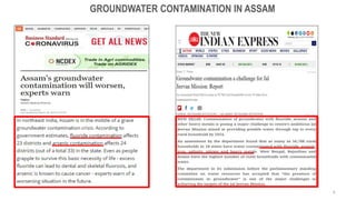 GROUNDWATER CONTAMINATION IN ASSAM
6
 