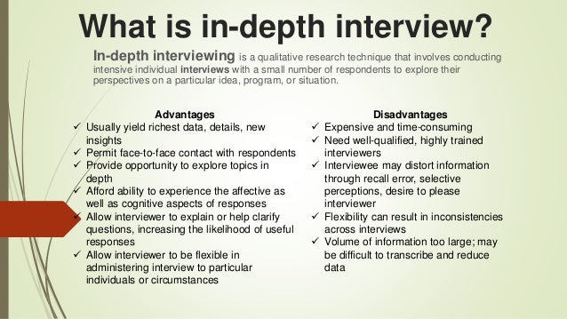 indepth interviewing