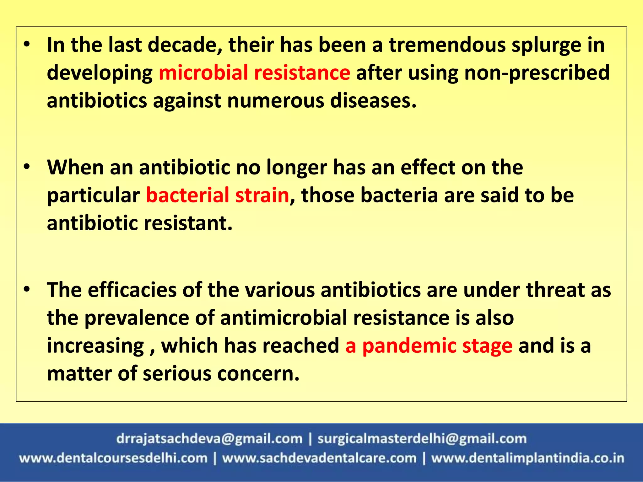 Splurge Effect Misuse of Antibiotic | Antibiotics helpful or harmful ? | PPTX