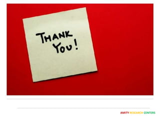 AMITY RESEARCH CENTERS
 