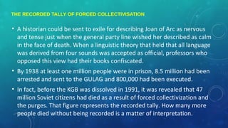 CAMBRIDGE A2 HISTORY: TOTALITARIANISM IN STALIN'S RUSSIA | PPT