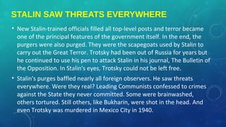 CAMBRIDGE A2 HISTORY: TOTALITARIANISM IN STALIN'S RUSSIA | PPT