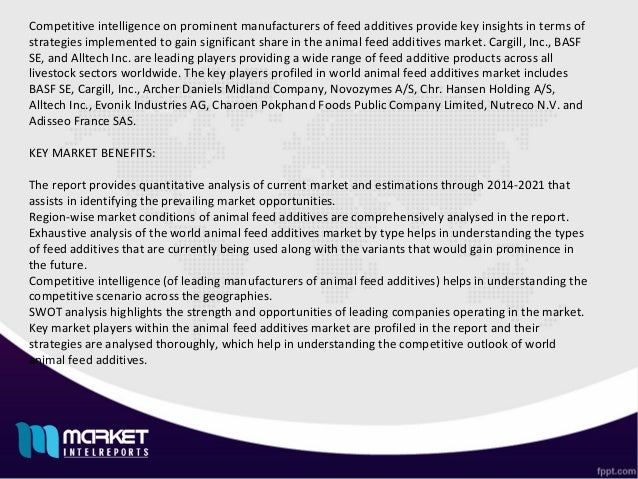 World Animal Feed Additives - Market - News, Applications and Trends!