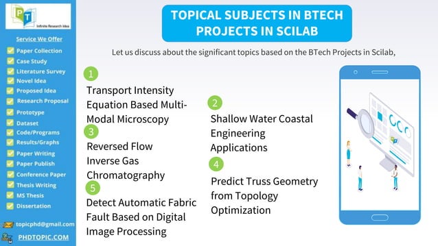 BTech Projects in Scilab | PPT
