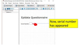 Now, serial number
has appeared
 