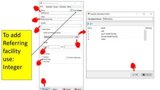 To add
Referring
facility
use:
Integer
 