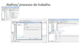 Atalhos/ processo de trabalho
 