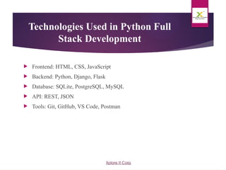 What is Full Stack Python Development? A Beginner’s Guide | PPTX