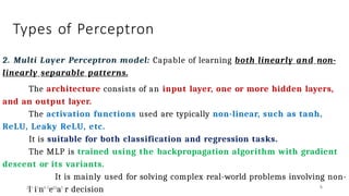 PPT 2 perceptron with cal. & Single layer neural network kirti.pptx