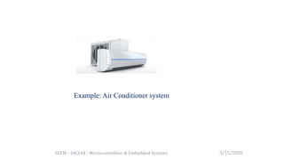 6SEM - 18CS44 - Microcontrollers & Embedded Systems
Example: Air Conditioner system
5/15/2020
 