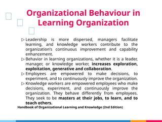 Organisasi Berbasis Team- Learning Organization | PPTX