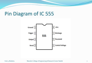 Module 3 :IC555 Timer IC & ITs Applications | PPTX