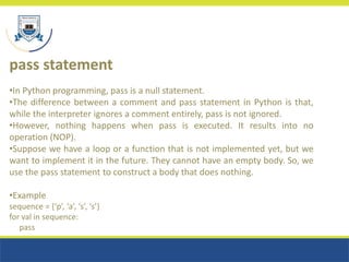 PPT3-CONDITIONAL STATEMENT LOOPS DICTIONARY FUNCTIONS.ppt