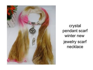 crystal
pendant scarf
 winter new
jewelry scarf
  necklace
 