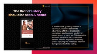 The Impact of lift advertising Screens in elevator Advertising | PPTX