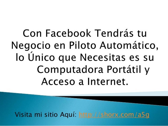 Ganar Dinero con Facebook si se puede! Ganar Dinero con Facebook si se puede!