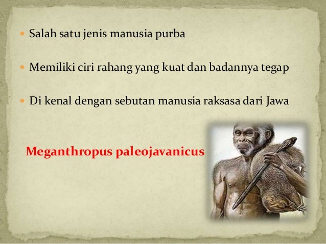 Ppt 3 dan 4 mengenal manusia purba (wajib)