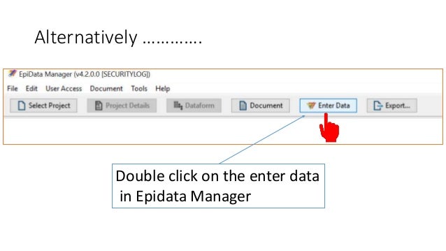 epidata entry client