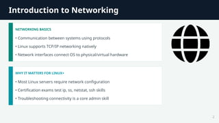 basic networking concepts in linux at melvin murillo... Linux Networking Concepts Simplified for Certification Exam Preparation ...