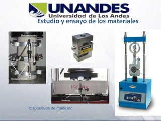 Estudio y ensayo de los materiales
dispositivos de medición
 
