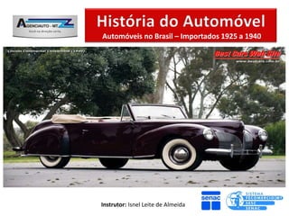 Automóveis no Brasil – Importados 1925 a 1940




Instrutor: Isnel Leite de Almeida
 