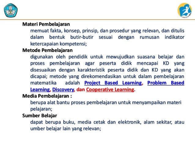 Materi RPP untuk guru sasaran 2014