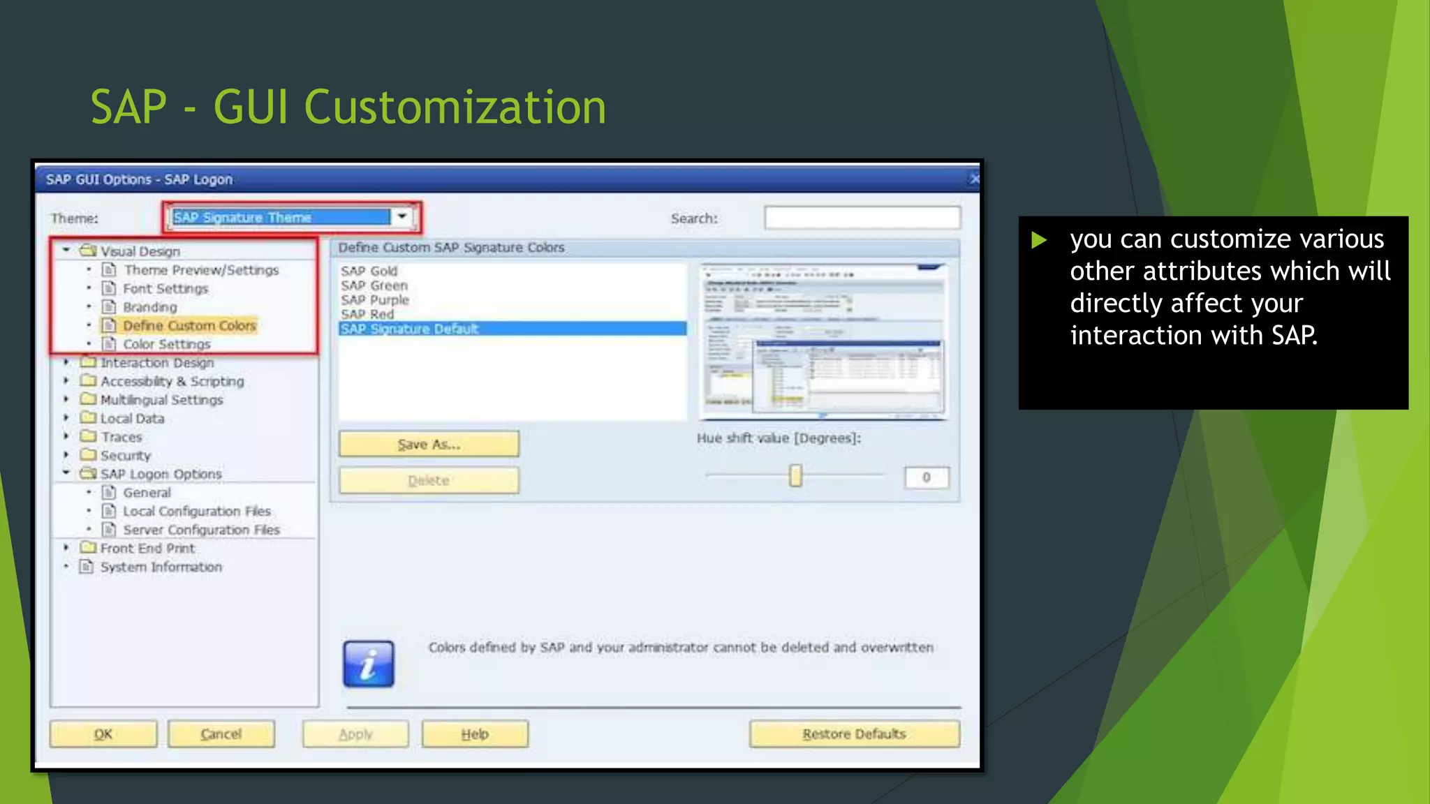 SAP GUI and Navigation - Quick Guide | PPTX