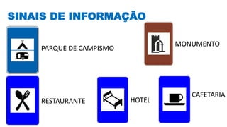 SINAIS DE INFORMAÇÃO
PARQUE DE CAMPISMO
HOTELRESTAURANTE
CAFETARIA
MONUMENTO
 