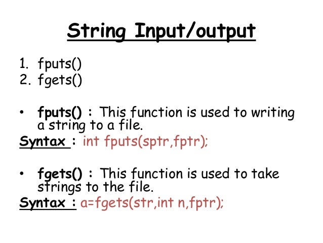 Programming in C Session 4