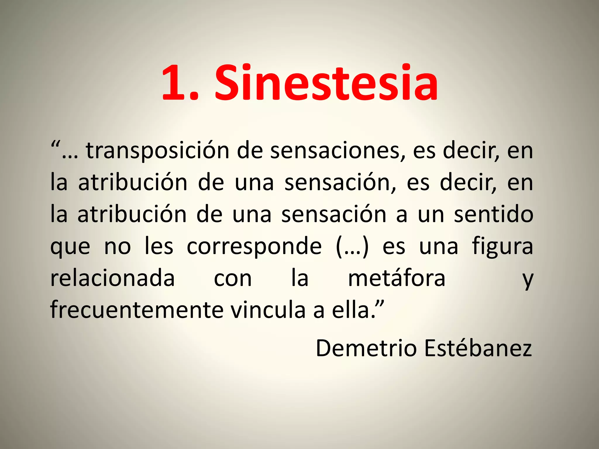 Figuras literarias: sinestesia, elipsis y pleonasmo | PPTX