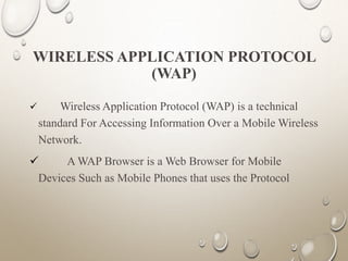 WIRELESS APPLICATION PROTOCOL | PPT