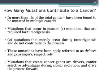 Genetic basis of cancer | PPTX
