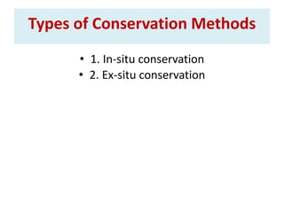 Endangered species and its conservation methods | PPT