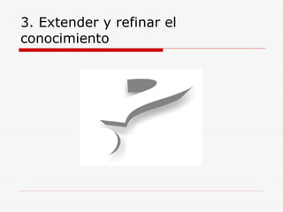3. Extender y refinar el conocimiento 