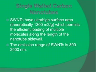 Snnt CARBON NANO TUBES IN BIOLOGY AND MEDICINE | PPTX