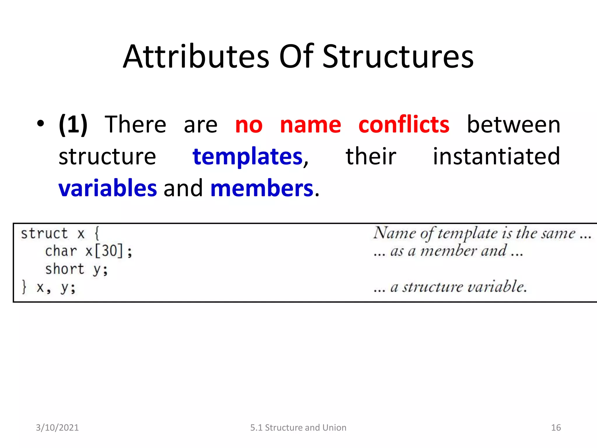 C Programming: Structure and Union | PPT