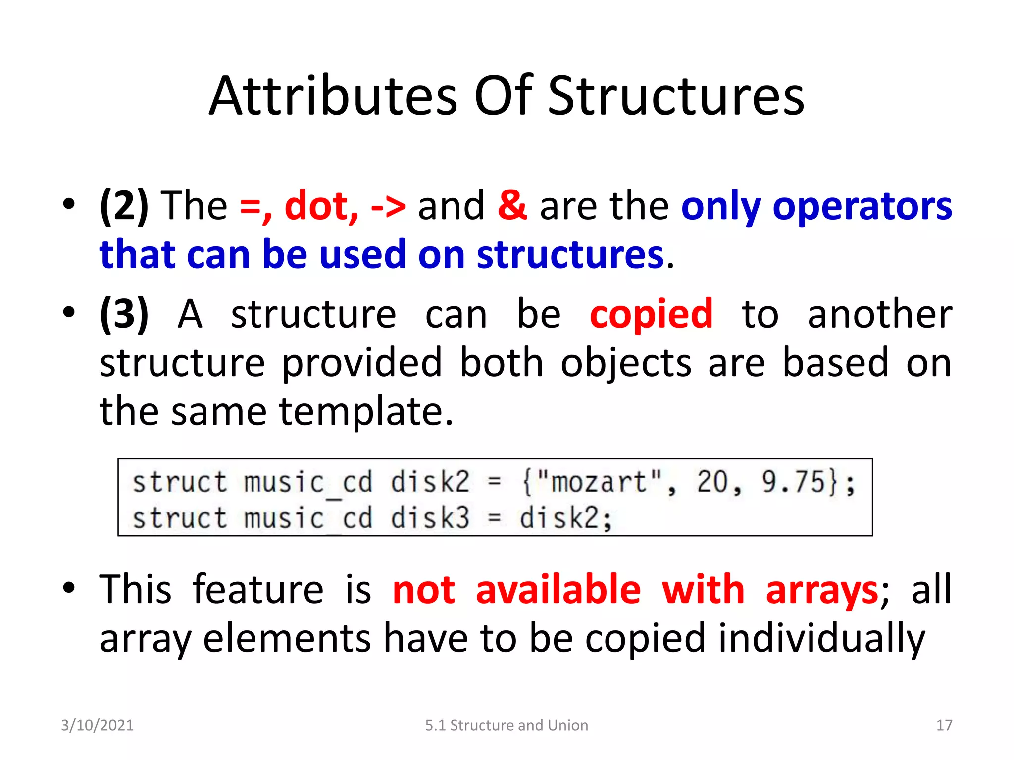 C Programming: Structure and Union | PPTX | Programming Languages ...