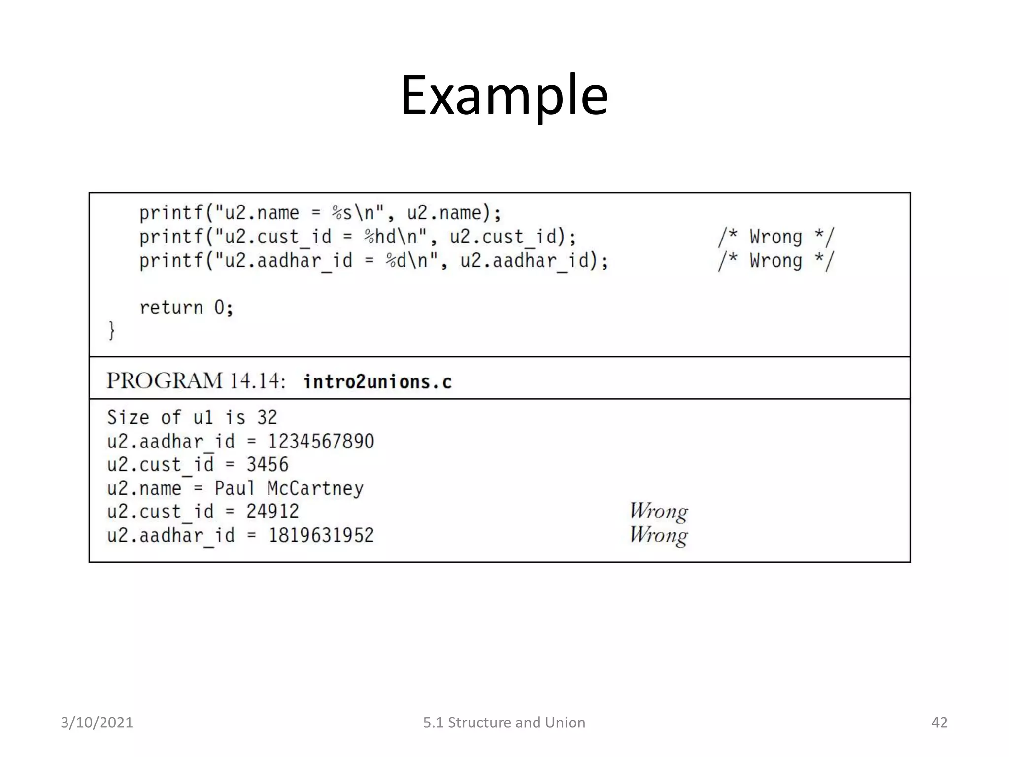 C Programming: Structure and Union | PPT