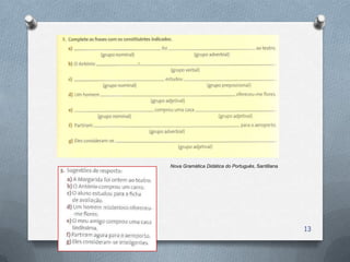 Nova Gramática Didática do Português, Santillana




                                                   13
 