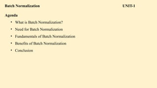 PPT 5 weight initialization methods, Batch Normalization, its ...