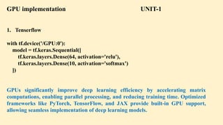 Tensorflow Initialization PPT 5 weight initialization methods, Batch Normalization, its ...