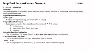 PPT 6 Deep Feed forward neural network, its processing | PPTX