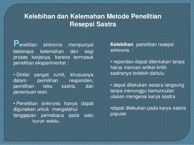 teori resepsi sastra teori resepsi sastra