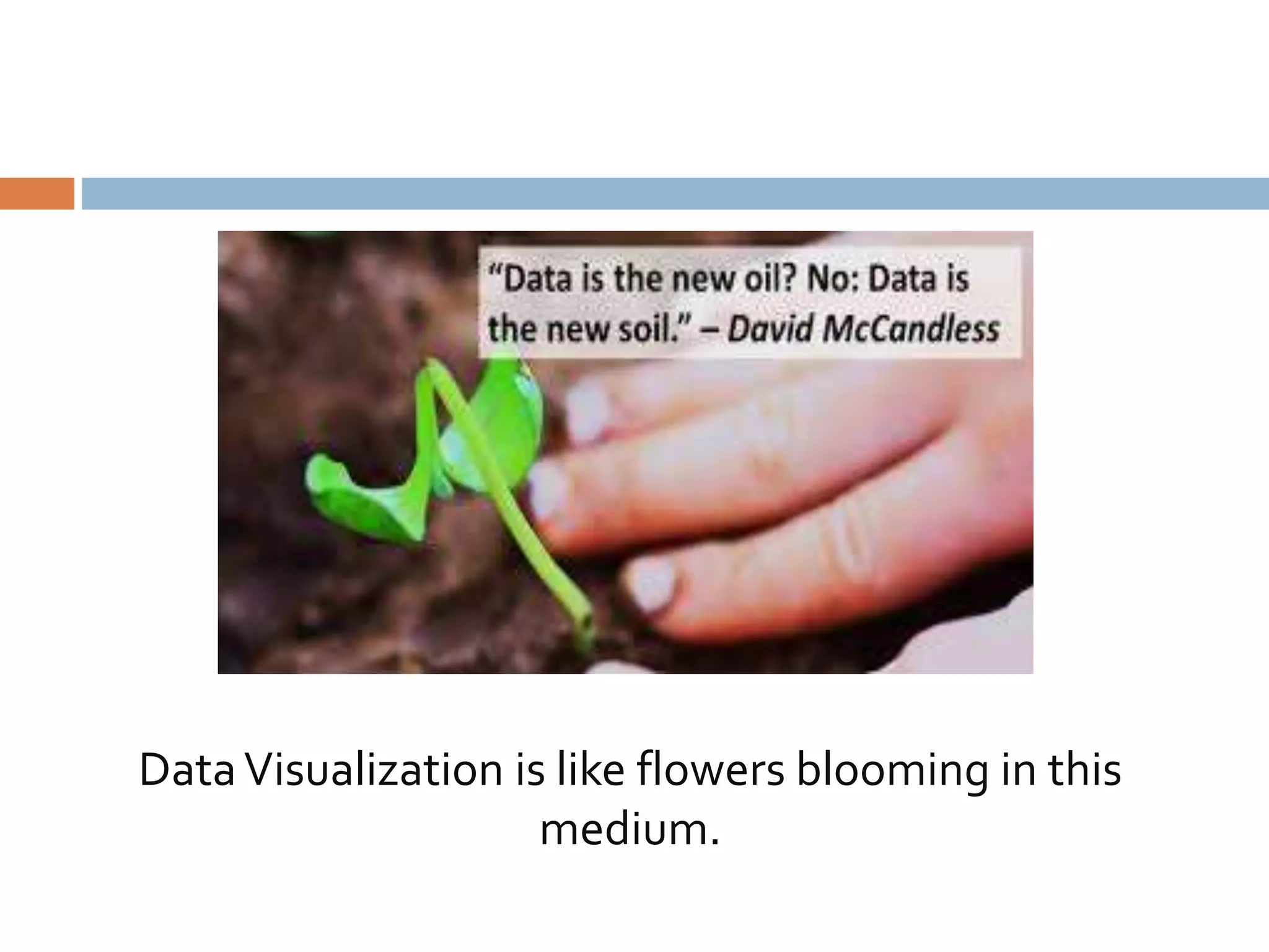 DataVisualization is like flowers blooming in this
medium.
 