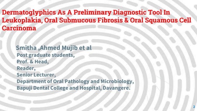 dermatoglyphics-ppt