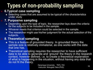 PPT 7 SAMPLING.ppt sampling an dsampling techniques | PPT